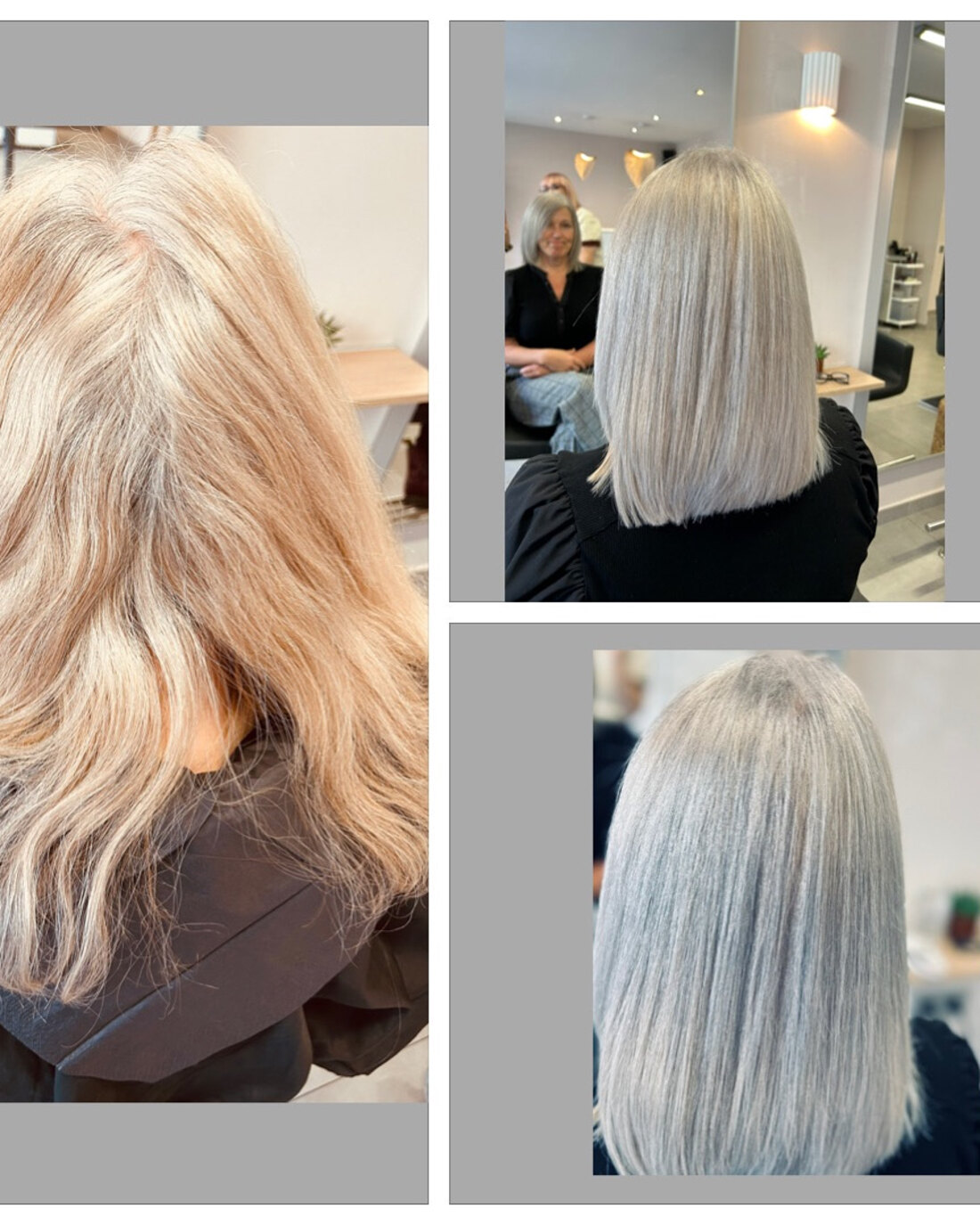 Platinblonde Str&auml;hnen